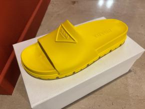 Prada Yellow Rubber Slides 2