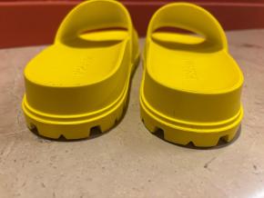 Prada Yellow Rubber Slides 4
