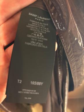 Saint Laurent  Brown Oversized Coated Trench Coat 5