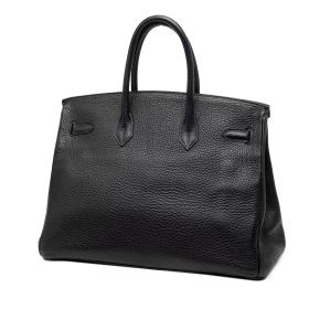 Hermes Noir Togo Verso Birkin Retourne 35 2