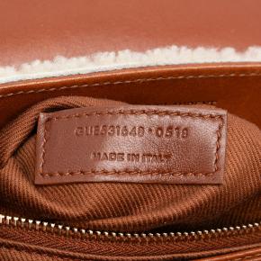 Saint Laurent Cream Toy Shearling Loulou Crossbody 6