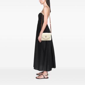 Saint Laurent Cream Toy Shearling Loulou Crossbody 7