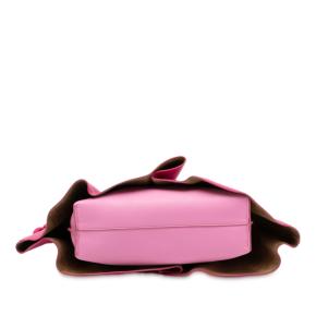 Loewe Pink Paula Ibiza Mini Petal Nappa Flamenco Knot Crossbody 3