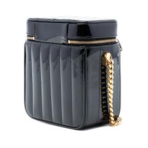 Saint Laurent Black Patent Vicky Vanity Bag 2