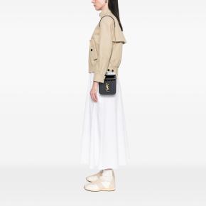 Saint Laurent Black Patent Vicky Vanity Bag 7