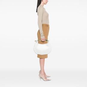 Bottega Veneta White Lambskin Intrecciato Sardine 7