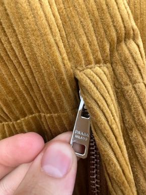 Prada Ochre Corduroy Down Jacket 15