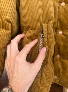 Prada Ochre Corduroy Down Jacket 17