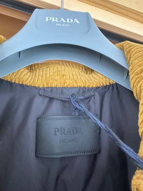 Prada Ochre Corduroy Down Jacket 5