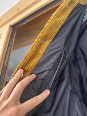 Prada Ochre Corduroy Down Jacket 12