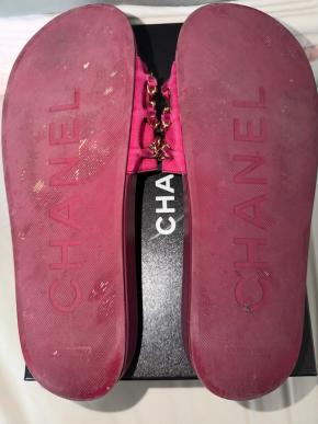 Chanel Chain Embellished Slides 5