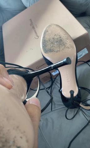 Gianvito Rossi Black Portofino Sandals 6