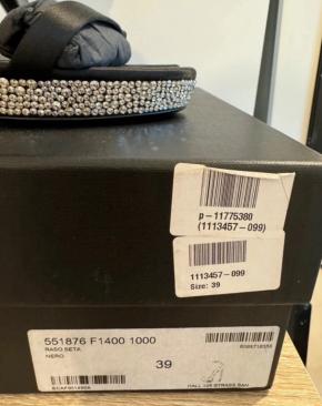 Saint Laurent Crystal Embellished Sandals 7