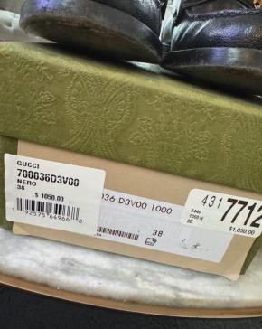 Gucci Black Leather Gucci Loafers 7