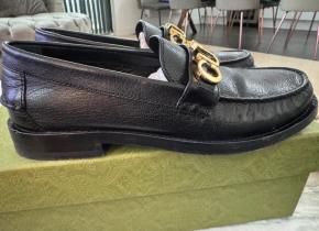 Gucci Black Leather Gucci Loafers 3