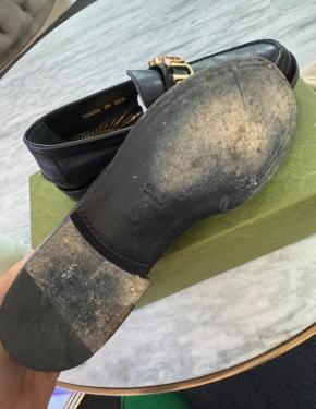 Gucci Black Leather Gucci Loafers 5