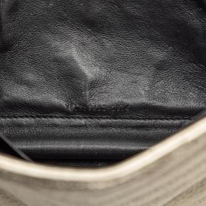 Saint Laurent Gold Metallic Grain De Poudre Matelasse Chevron Monogram Chain Wallet 6