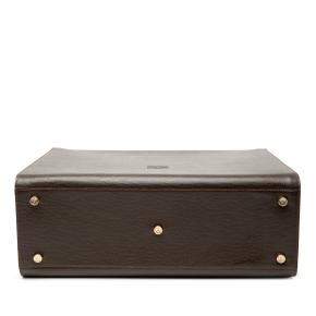 Loewe Brown Leather Anagram Briefcase 3