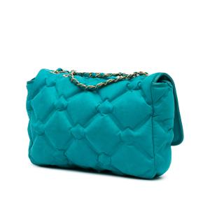 Chanel Blue Small Iridescent Calfskin Chesterfield Flap 2