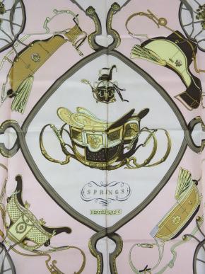 Hermès Vintage Silk Scarf “Springs” Philippe Ledoux 7