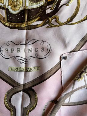 Hermès Vintage Silk Scarf “Springs” Philippe Ledoux 5