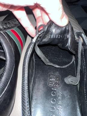 Gucci Black WebStripe Trainers 8