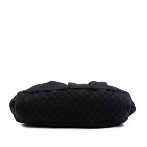 Chanel Black Drawstring Jersey Melrose Cabas 3