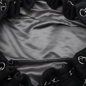 Chanel Black Drawstring Jersey Melrose Cabas 4