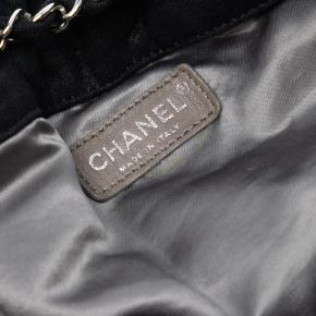 Chanel Black Drawstring Jersey Melrose Cabas 5