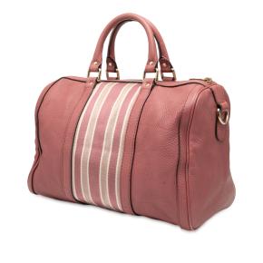 Gucci Medium Calfskin Web Joy Boston Bag 2