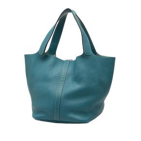 Hermes Vert Bosphore Clemence Picotin Lock 22 2