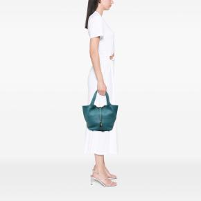 Hermes Vert Bosphore Clemence Picotin Lock 22 7