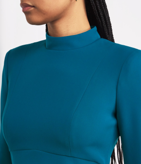 Sabina Bilenko Crepe Carman Midi Dress 5