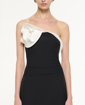 Roland Mouret Multi Crepe Flower Mini Dress 4
