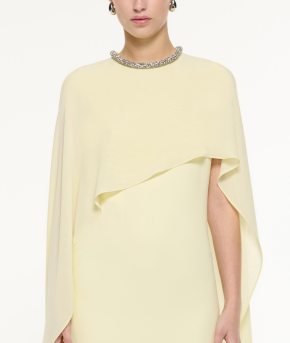 Roland Mouret Silk Cape Midi Dress 5