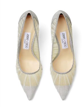 Jimmy Choo Love 85 Mesh Glitter Pumps 6