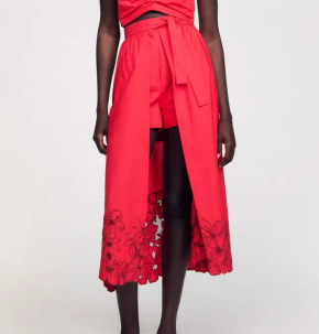 Sandro Floral Midi Skort 4