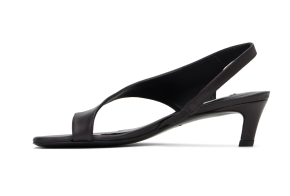 Toteme Black Leather Thong Heeled Sandals 3