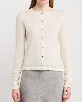 Lauren Manoogian White Alpaca Cardigan 2