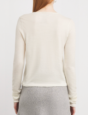 Lauren Manoogian White Alpaca Cardigan 3