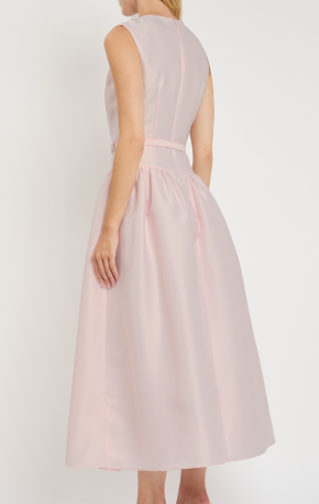 Self-Portrait Belted Taffeta Midi Dress 4