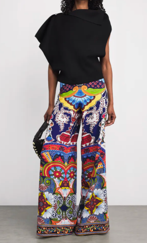Alice+Olivia Printed Athena Trousers 2