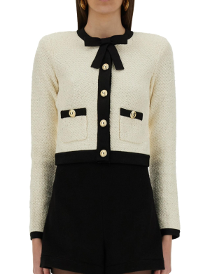 Self-Portrait Sequin Bouclé Cardigan 2