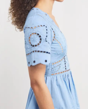 Claudie Pierlot  Butterfly-Embroidered Mini Dress 4