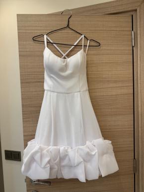 Post Meridiem White Strapless Mini Dress 2