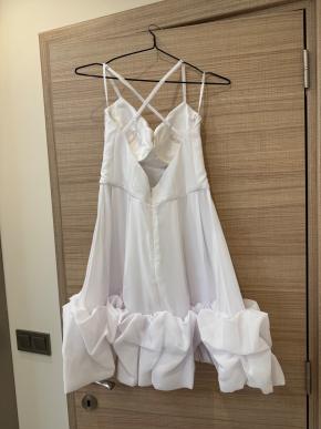 Post Meridiem White Strapless Mini Dress 3