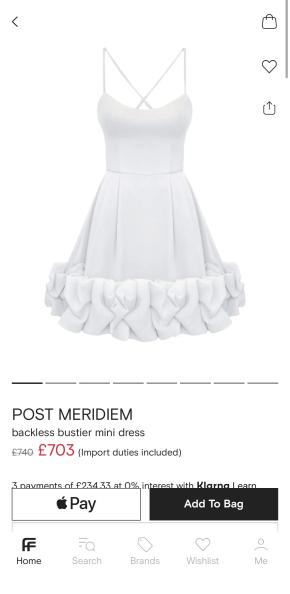 Post Meridiem White Strapless Mini Dress 6