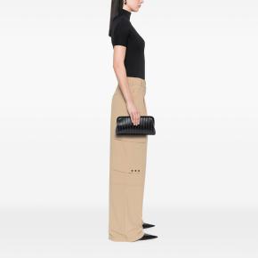 Chanel Black Quilted Lambskin Mademoiselle Ligne Clutch 7