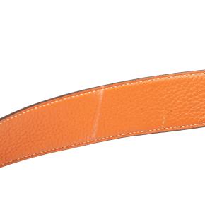 Box Calf and Togo Constance H Reversible Belt 85 6