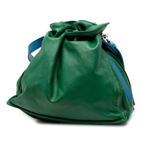 Loewe Green/Blue Bicolor Nappa Flamenco Tassel 30 Crossbody 2